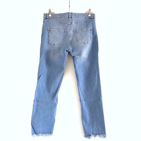 Magda Butrym Nelsonville Frayed Boyfriend Ankle Jeans Size 4 - Picture 8 of 11